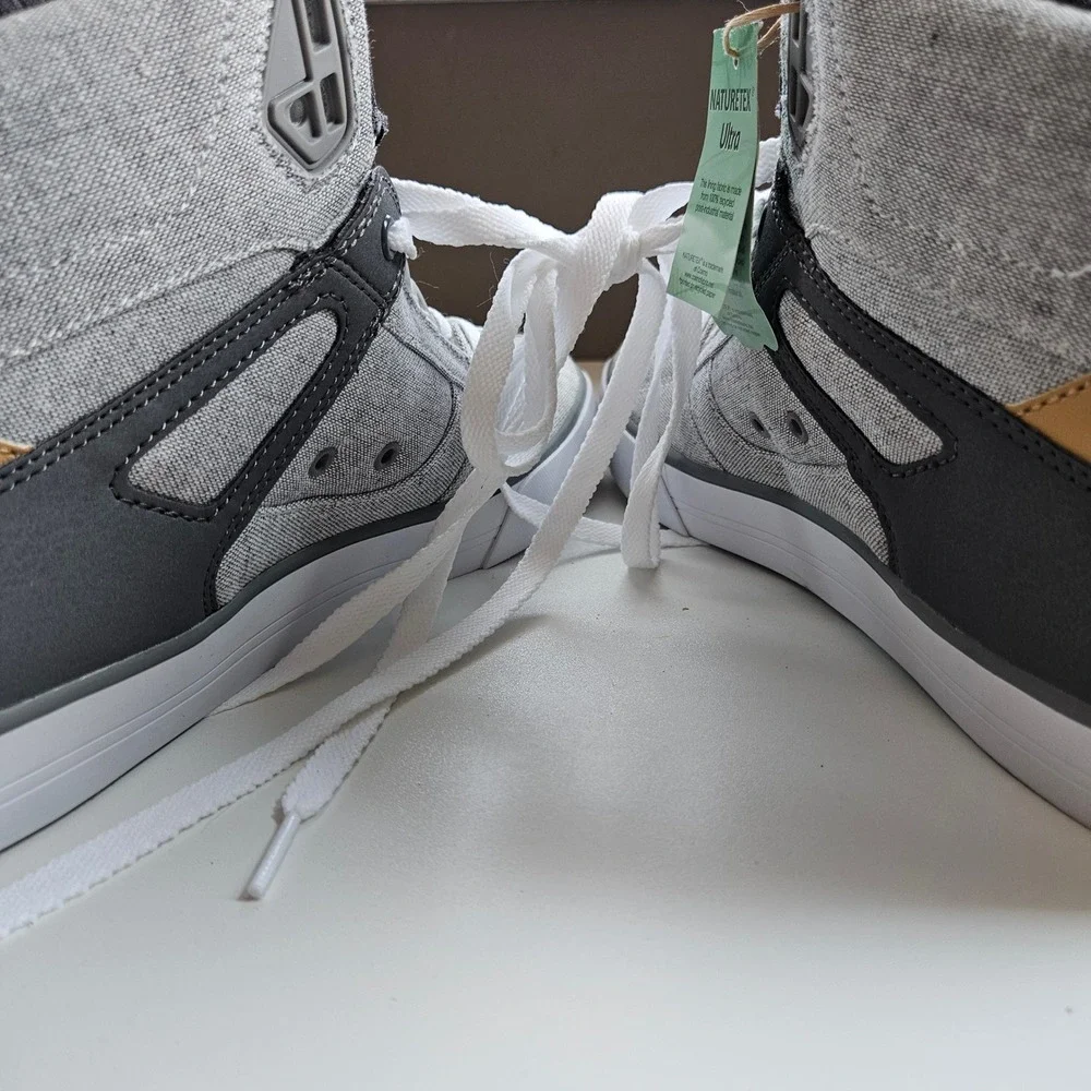 DC Shoes High Top Sneakers Mens 10 Grey Tan Skater Shoes Pure Streetwear